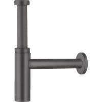 Сифон для раковины hansgrohe, матовый черный матовый хром 52105340