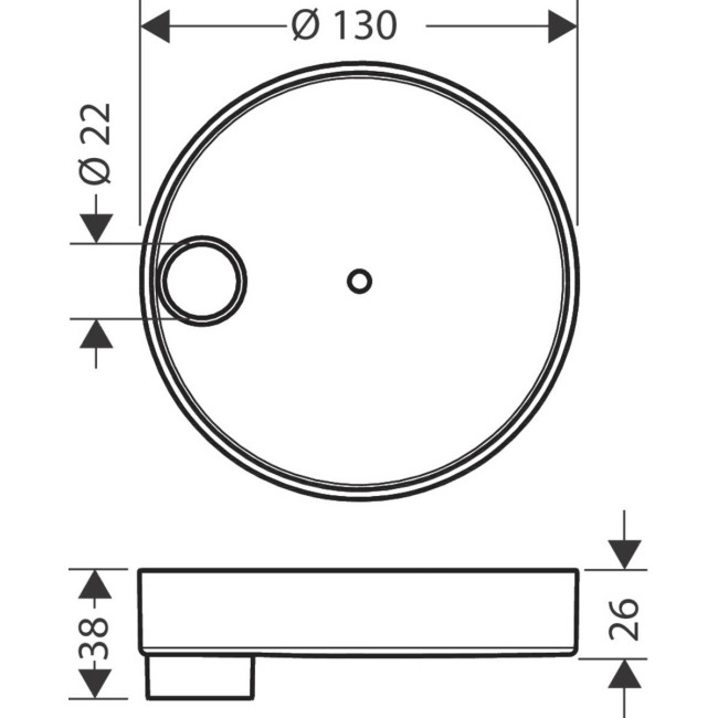 Мильниця hansgrohe Casetta S Puro 28679000