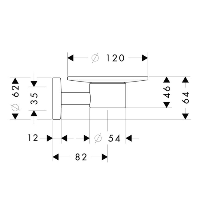 Мыльница hansgrohe Logis 40515000 хром
