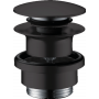 Донний клапан для раковини hansgrohe Push-Open 50100670 матовий чорний