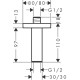 Тримач душу hansgrohe E 10 см 24338140 бронза