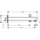 Вилив hansgrohe Metris S для ванни 31416000