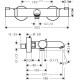 Термостат hansgrohe для ванни Ecostat Comfort, білий матовий 13114700