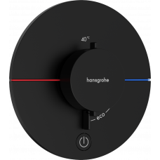 Термостат hansgrohe ShowerSelect Comfort S для душа 15562670 чорний матовий