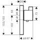 Термостат hansgrohe ShowerSelect Highfow для душа 15761000