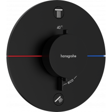 Термостат hansgrohe ShowerSelect Comfort S для душа 15556670 чорний матовий