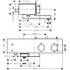 Термостат hansgrohe ShowerTablet 350 для ванни, хром 13107000