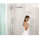 Термостат hansgrohe ShowerSelect Highfow для душа з окремим виводом для ручного душа, білий скляний 15735400 ( виставкова позиція )