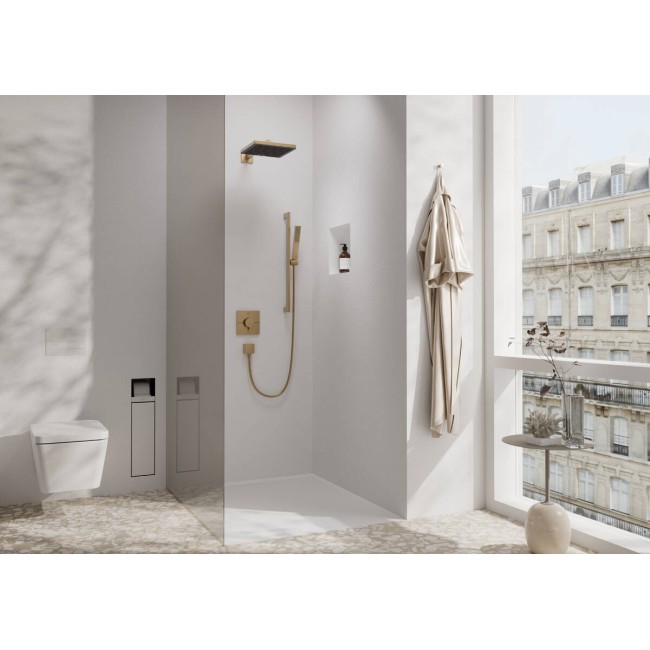 Термостат hansgrohe ShowerSelect Comfort E для душа 15578140 бронза