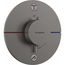 Термостат hansgrohe ShowerSelect Comfort S для душа 15556340 чорний матовий хром