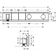 Термостат hansgrohe RainSelect для душа, білий / хром 15355400