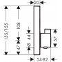 Термостат hansgrohe ShowerSelect для душа чорний матовий 15763670