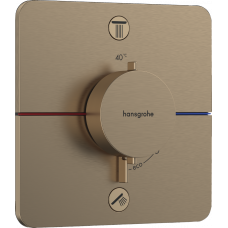 Термостат hansgrohe ShowerSelect Comfort Q для душа 15586140 бронза