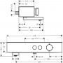 Термостат hansgrohe ShowerTablet Select для ванни, чорний матовий 24340670