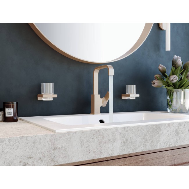 Стаканчик для зубных щеток hansgrohe AddStoris 41749140 бронза матовый