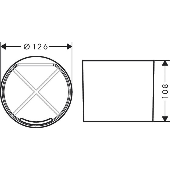 Стаканчик для зубних щіток hansgrohe WallStoris 27921700 білий матовий