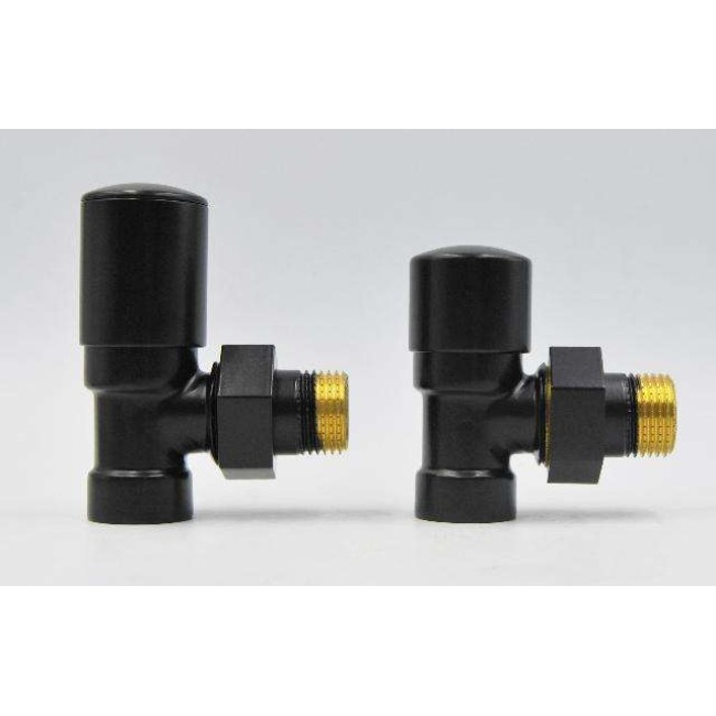 Комплект радиатор кранов угловой Vario Term Swing,Matte black  (ZIS24/FК)