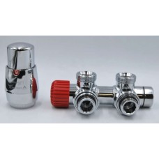 Комплект Vario Term, TWINS, угловой, правый, Chrome, TSGS0202CFK/P