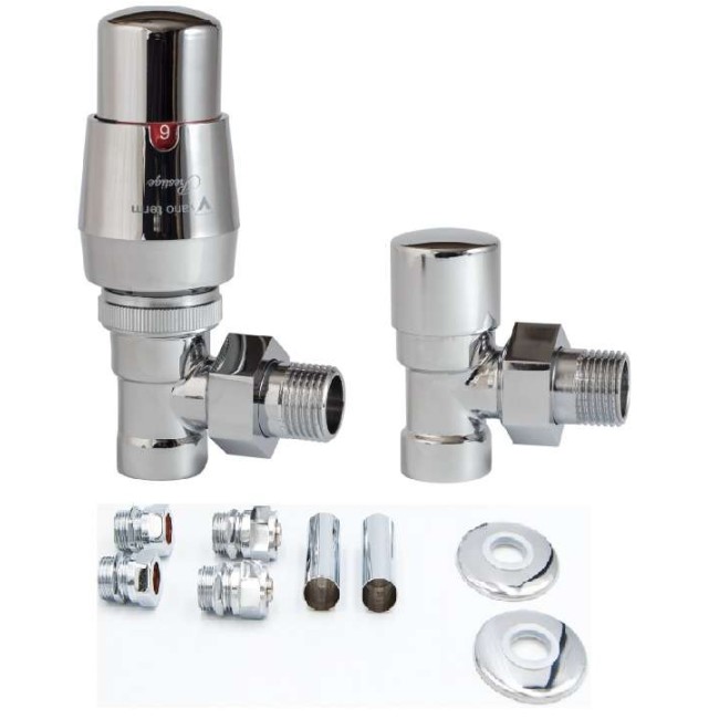 Комплект термостатичний Vario Term, ROYAL, All In One, кутовий, хром, AROGS0202CFK(Cu)