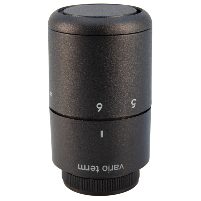 Термостатична головка Tucan GS.10 (різьба M30x1,5), структ. чорний, 000M666A014
