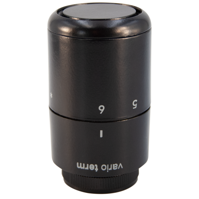 Термостатична головка Tucan GS.10 (різьба M30x1,5), глянцевий чорний, 000M665A113