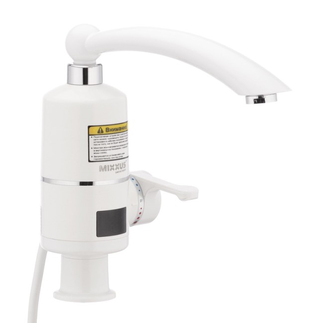 Водонагреватель 3 kW проточный, с индикатором температуры, RESET, на мойку MIXXUS Electra 120-E (MI2745)