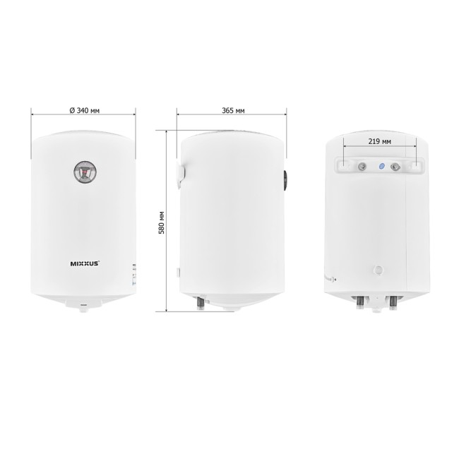 Водонагрівач "Циліндр" MIXXUS EWH-07030 ROUND WET накопичувальний 30 л, мокрий тен 1,5 kW (WH0600)