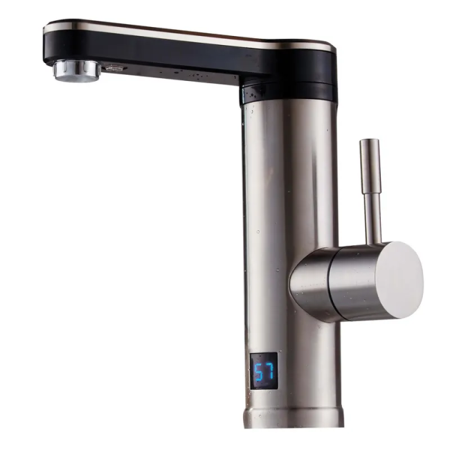 Водонагреватель 3,3 kW проточный, нержавеющая сталь, с индикатором температуры, на мойку MIXXUS Electra 450-E (MX0774)