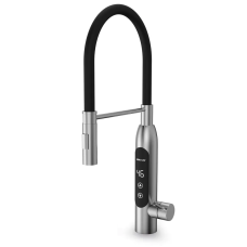 Водонагреватель 3,4 kW проточный, нержавеющая сталь, с индикатором температуры, рефлекторный излив, на мойку MIXXUS Electra 570-EF (излив черный) (MI6641)