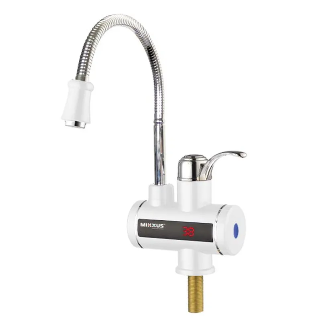 Водонагреватель 3 kW проточный, с индикатором температуры, рефлекторный излив, RESET, на мойку MIXXUS Electra 240-EF (MI2750)