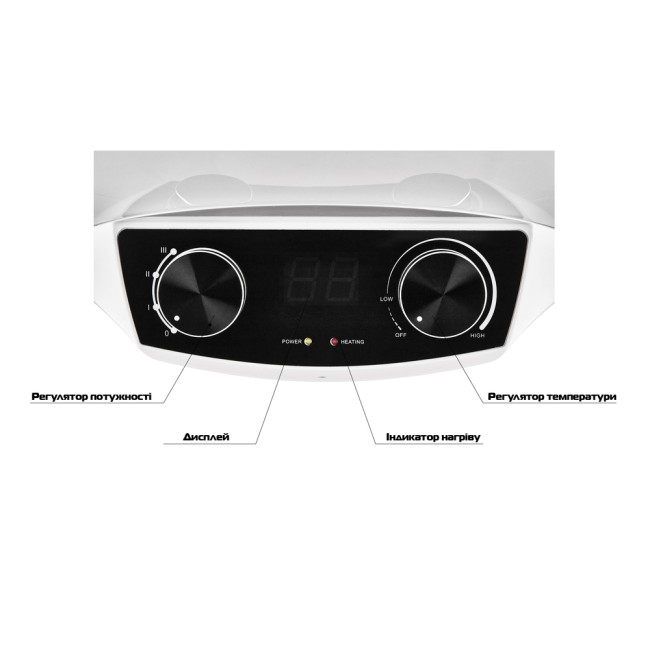 Водонагрівач "Циліндр" MIXXUS EWH-08080 ROUND DRY накопичувальний 80 л, сухий тен 2 kW (WH0609)