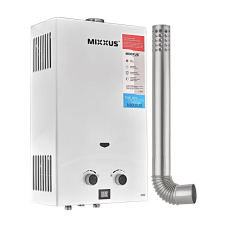 Газовая колонка Mixxus GWH-0710 BASIC TURBO WHITE турбированная 10 л/мин (WH0028)