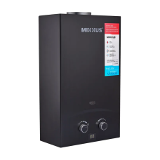 Газовая колонка MIXXUS GWH-0210 BASIC BLACK дымоходная 10 л/мин (цвет черный) (WH0023)