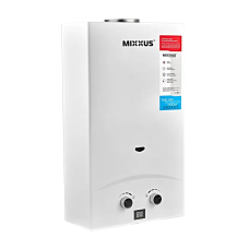 Газовая колонка Mixxus GWH-0112 BASIC WHITE дымоходная 12 л/мин (WH0029)