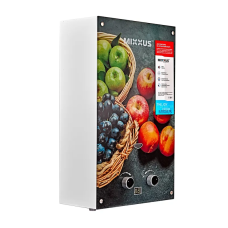 Газовая колонка MIXXUS GWH-0310 BASIC GLASS дымоходная 10 л/мин (панель из стекла с рисунком) (WH0024)