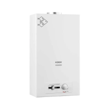 Газовая колонка KOER KWH.G0410 WHITE дымоходная с пьезорозжигом 10 л/мин (цвет белый) (KR5663)