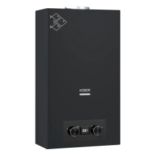 Газова колонка Koer KWH.G0110 BLACK димохідна 10 л/хв, колір чорний (KR5554)