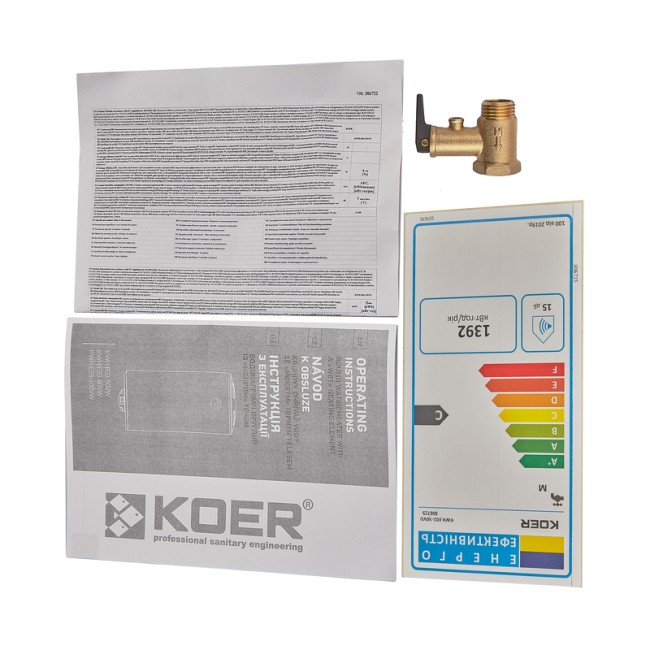 Водонагрівач "Циліндр" Koer KWH.E02-100VD накопичувальний 100 л, сухий тен 1,6 kW (EK0112)