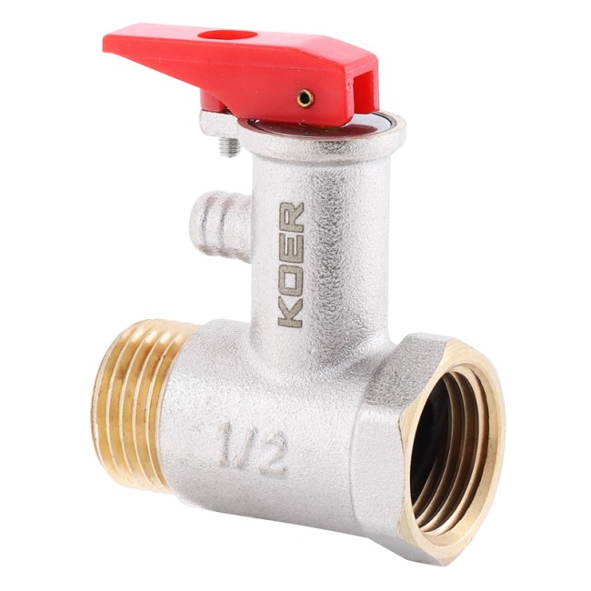 Запобіжний клапан для бойлера Koer KR.1040 - 1/2 "8BAR (з ручкою) (KR2889)