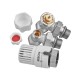 Комплект для підключення радіатора Koer SET-29 - 1/2'' (кутовий) з термоголовкою (KR5716)