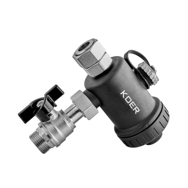 Фильтр компактный магнитный для котла Koer KR.1274 - 3/4" с краном (PA-GF) (KR5679)