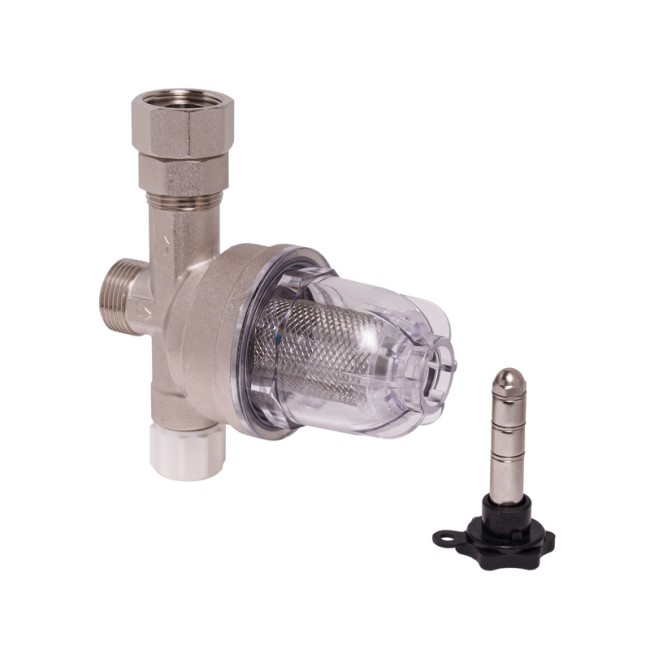 Фильтр магнитный для котла Koer KR.1269 с краном и обратным клапаном (KR5893)