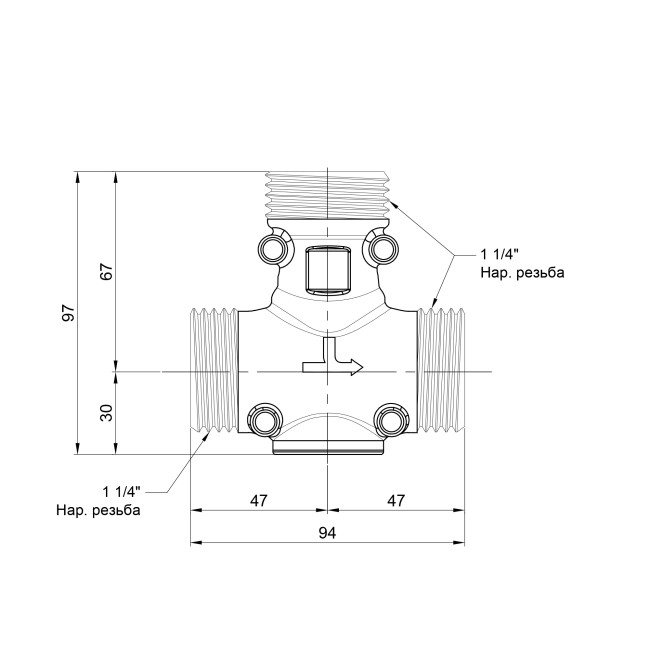 Антиконденсационный клапан Icma 1" 1/4 НР №131