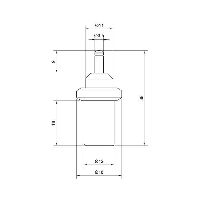 Термоэлемент Icma для антиконденсационного клапана 45⁰C №9311