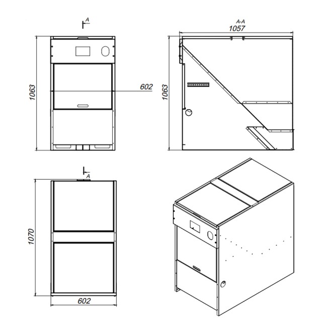 Бункер для пеллет Thermo Alliance 0,3 куб. м
