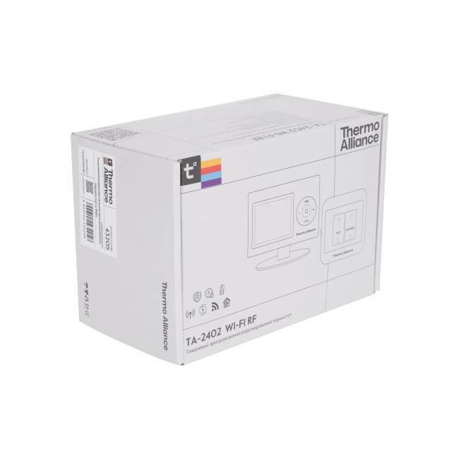 Недельный программируемый термостат Thermo Alliance ТА-2402WiFiRF радиоуправляемый c WiFi