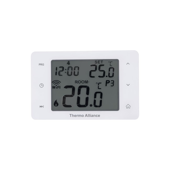 Недельный программируемый термостат Thermo Alliance ТА-2701WiFi сенсорный c WiFi