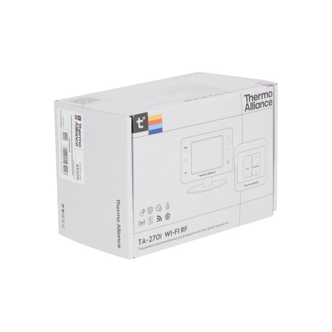 Недельный программируемый термостат Thermo Alliance ТА-2701WiFiRF радиоуправляемый сенсорный c WiFi
