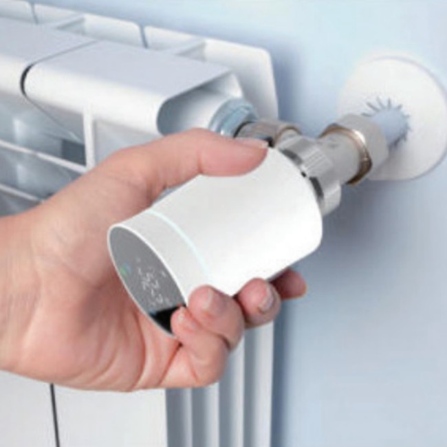 Беспроводной програмируемый сервопривод для термостатического крана (Белый матовый) ZTRV-BY-100(W)