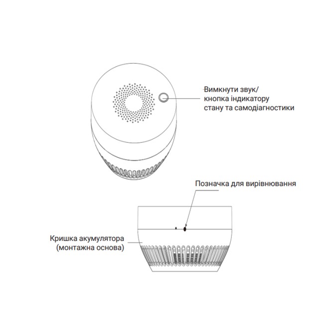 ZigBee Беспроводной датчик дыма ZB-ZSA
